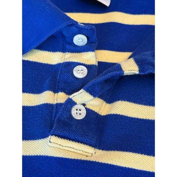 Vintage Disney Store Goofy Polo Shirt Blue Yellow Stripe XL 90s Embroidered Logo - Picture 8 of 11